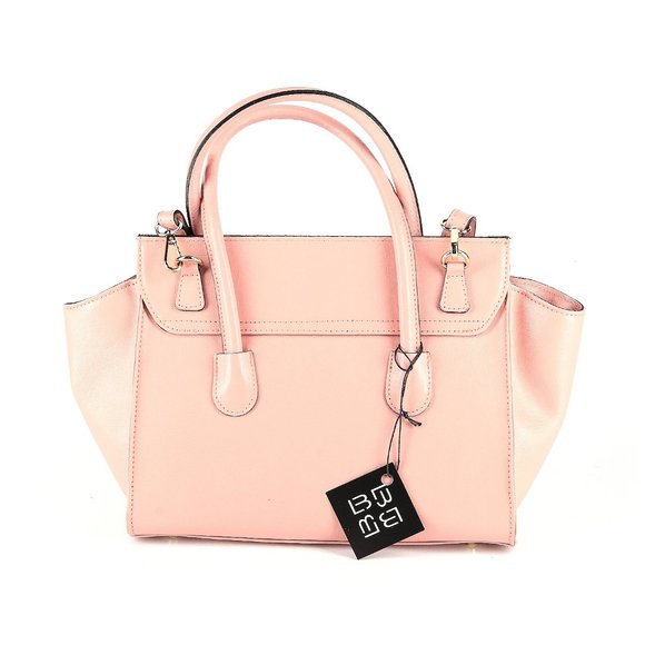 Lucca Baldi Pink Leather Satchel - Picture 2 of 3